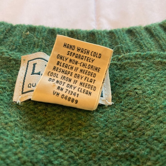 L.L. Bean vintage Shetland wool men’s large sweater - Picture 6 of 7